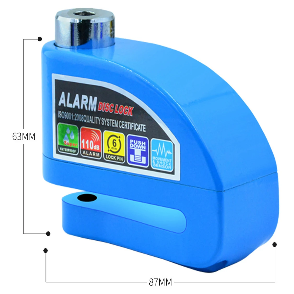 

Motorcycle Protection Anti-theft Alama System Scooter Brake Disc Lock Motor Security 110dB Alarm Zinc Alloy Waterproof Locks