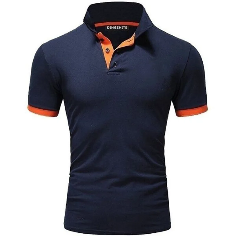 Polo Shirt Men Casual Cotton Solid Color Poloshirt Men's Breathable Tee Shirt Golf Tennis Brand Clothes Plus po lo