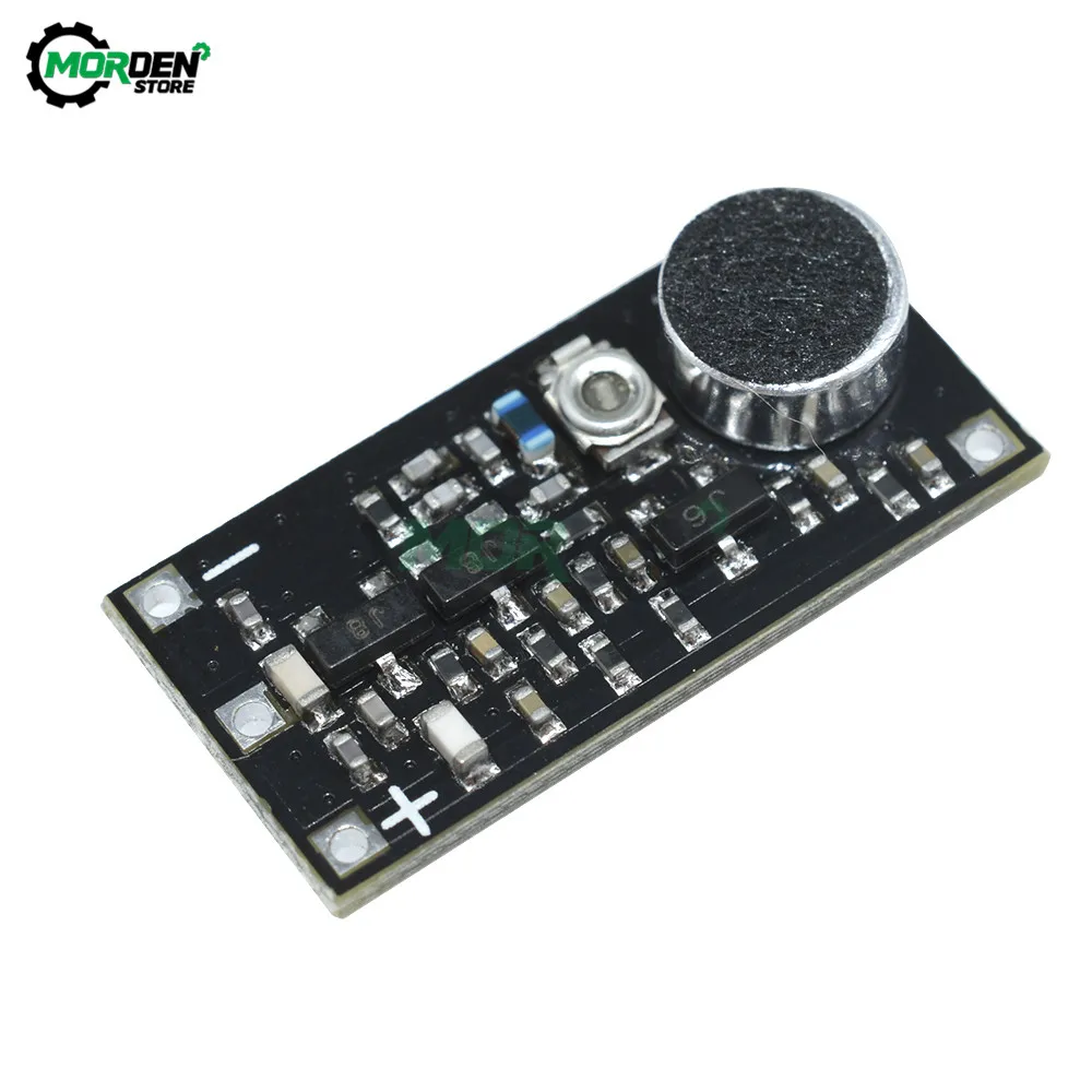 800M 85-115MHz FM Transmitter Wireless Microphone Surveillance Frequency Board Module For Arduino Adjustable Capacitor DC 100M