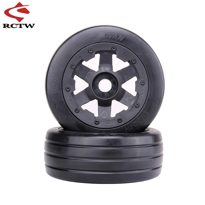 

Front and Rear Slick Tyres Set for 1/5 HPI Rofun Baha Rovan KM Baja 5B SS Truck Spare Toys Upgrade Parts