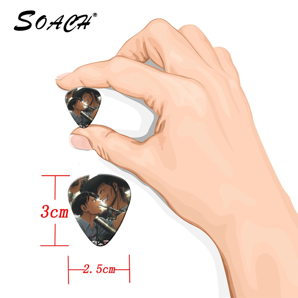 Soach 10 pçs 0.71mm 1.0 de alta qualidade picaretas guitarra dois lado escolher instrumentos guitarra picaretas brincos diy mix picareta guitarra acessórios