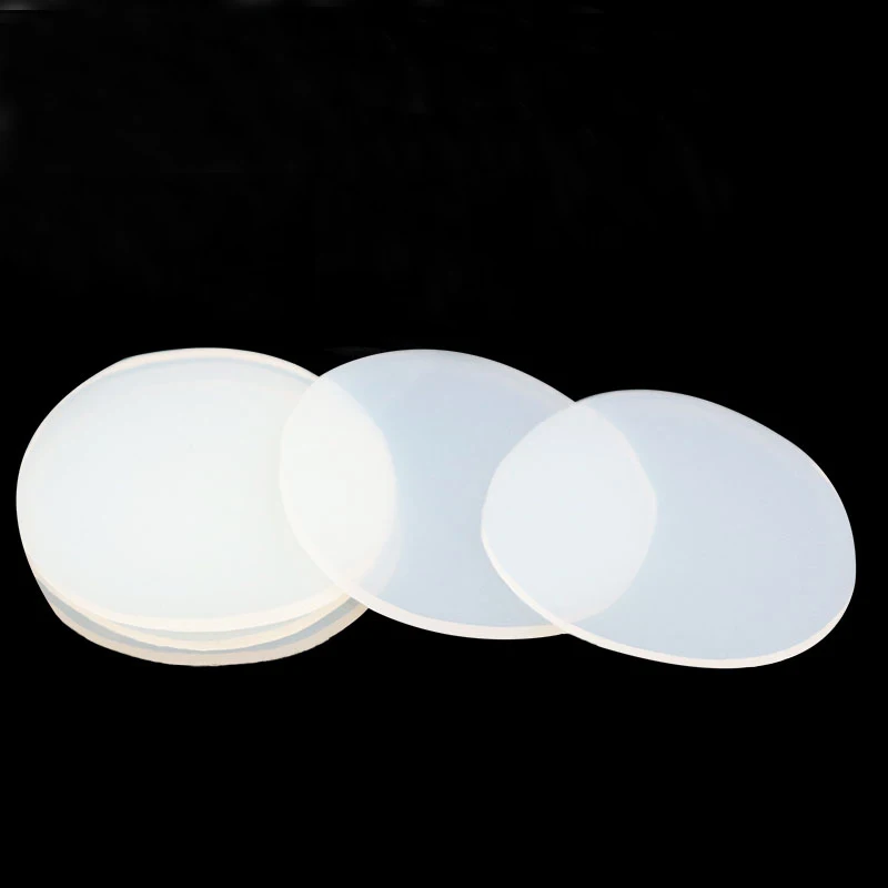 5pcs 1/2mm Thickness Round Silicone Rubber Sheet Silicone Sheet Vacuum Press Silicone Rubber Mat Silicone Solid Disc Seal Ring