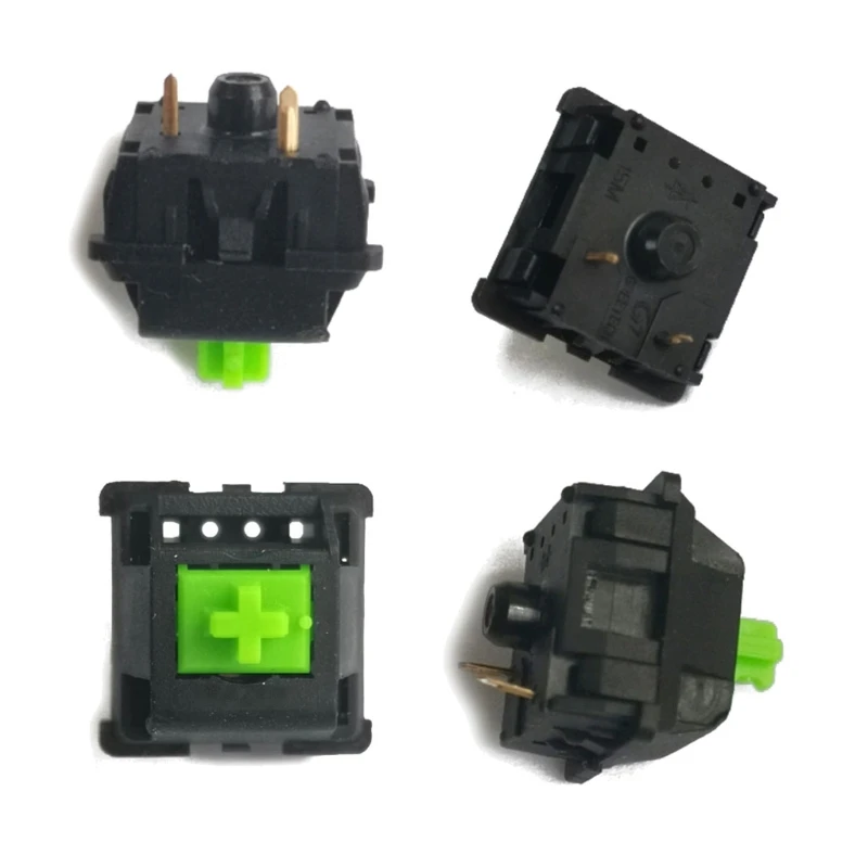 4pcs Durable Green RGB Switches 3 Pin for razer BlackWidow Mechanical Keyboard Switches Green 3 Pin