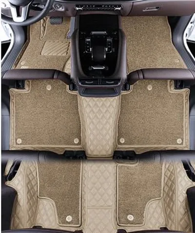 Custom special car floor mats for Mercedes Benz GL 350 400 450 500 X164 2011-2006 7 seats waterproof double layers carpets