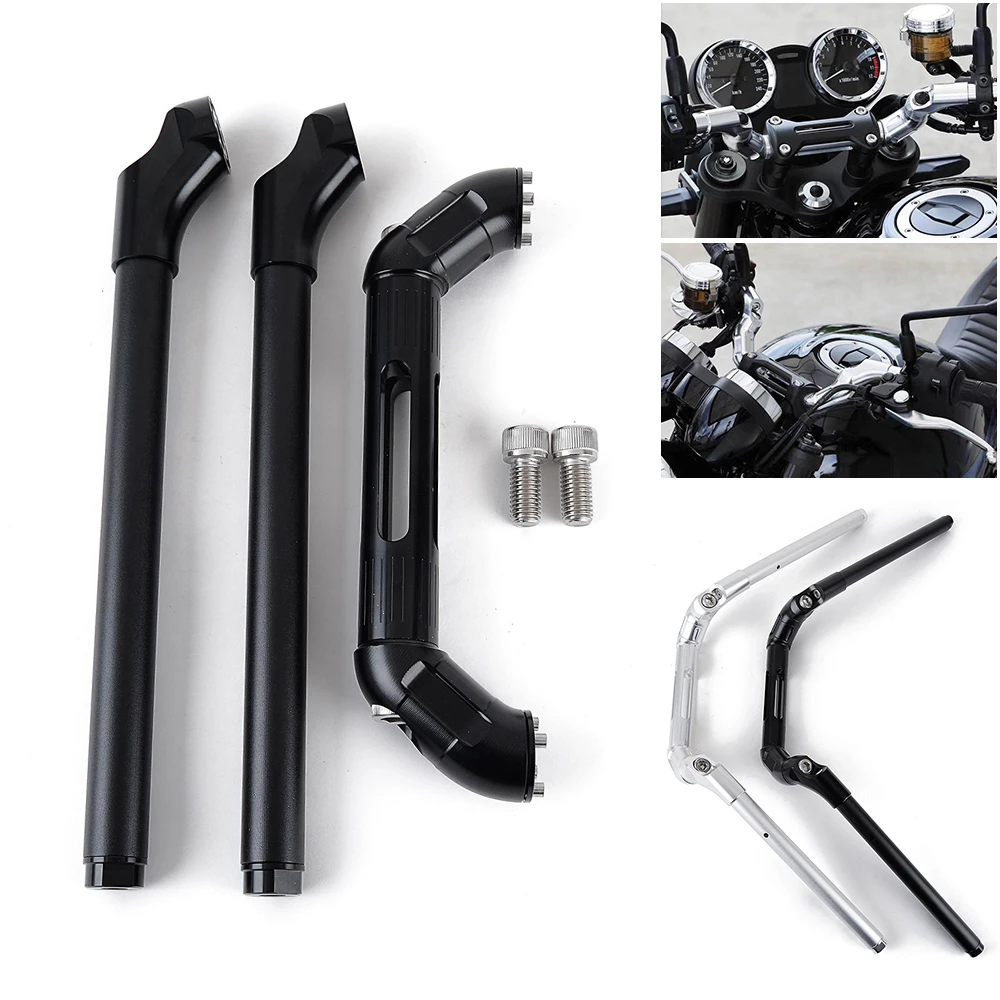 2018-2024 Z900RS Motorcycle Adjustable CNC Handlebars Drag Handle Bar Riser For Kawasaki Z900RS Cafe ABS Z900 RS 2024 2023 2022