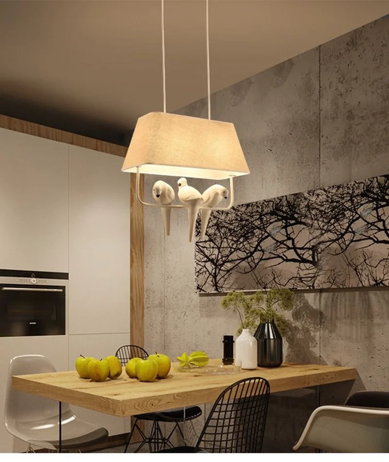 Energy Saver-Nordic Simple Bird Pendant Lamp Creative Living Room Study Room Restaurant Bar Lamp Modern Personality Pendant