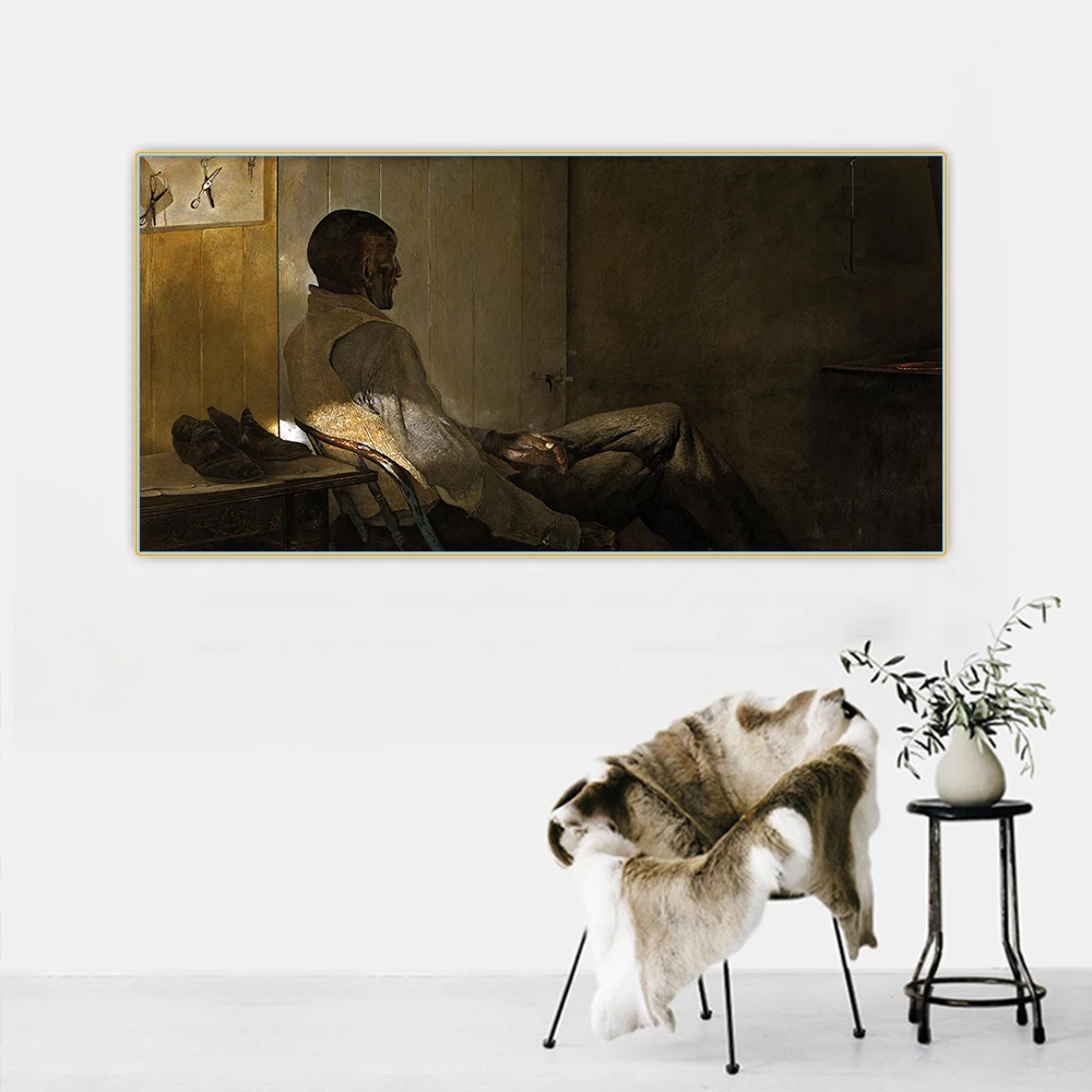 

Citon Andrew Wyeth《That Gentleman》Canvas Oil Painting Artwork Poster Picture Wall Decor Background Home indoor Decoration