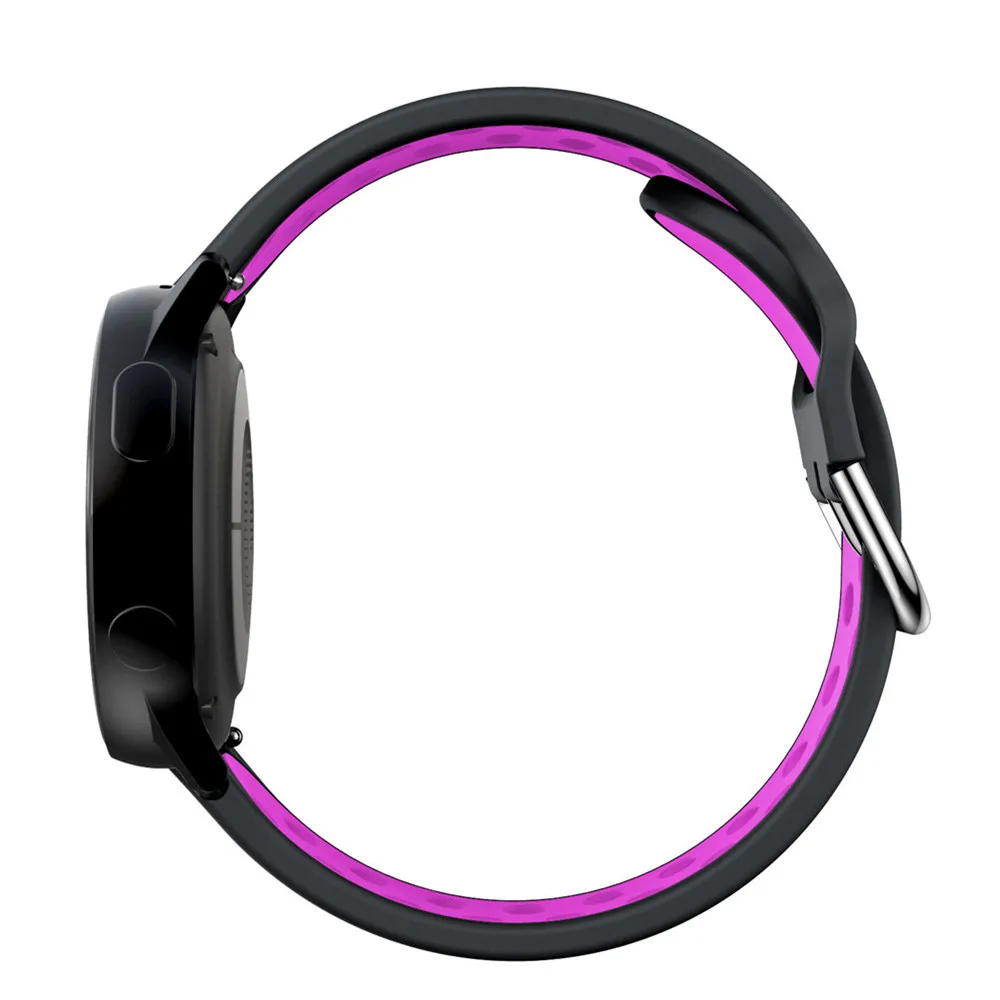 Pulseira de relógio de 20mm, pulseira inteligente de silicone macio para samsung galaxy watch active 2 40/44mm e samsung gear s2 classic 732