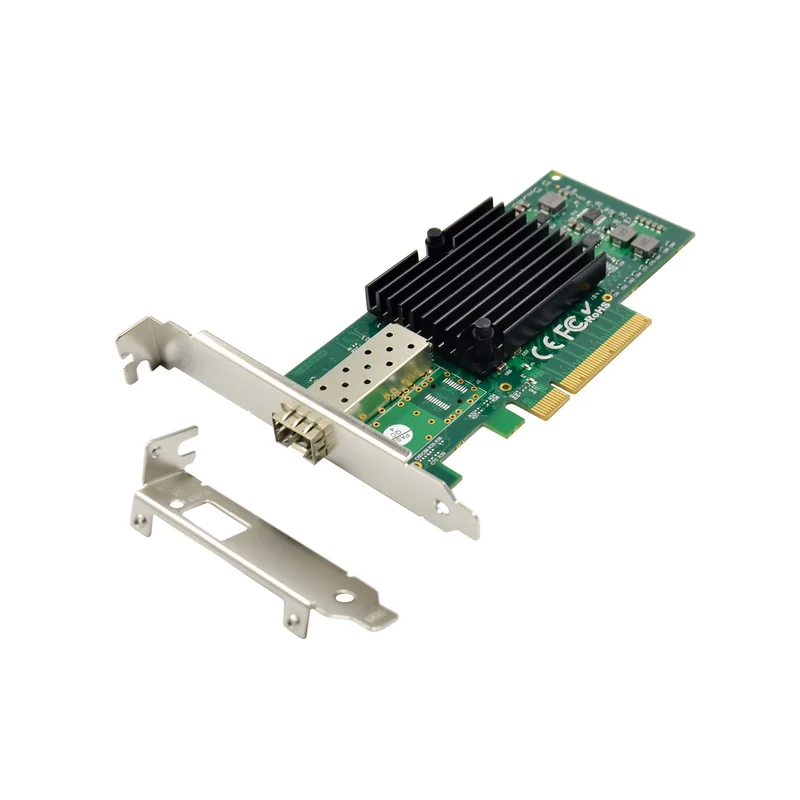 

1Port PCIe X8 Single 10GbE SFP+ Single port Server Controller Network Card Adapter Intel JL82599EN Chip Gigabit 10000M Ethernet