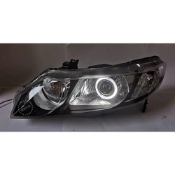 Suitable for Honda 8th generation Civic headlight assembly modification double-lens LED daytime running light angel eye hernia l