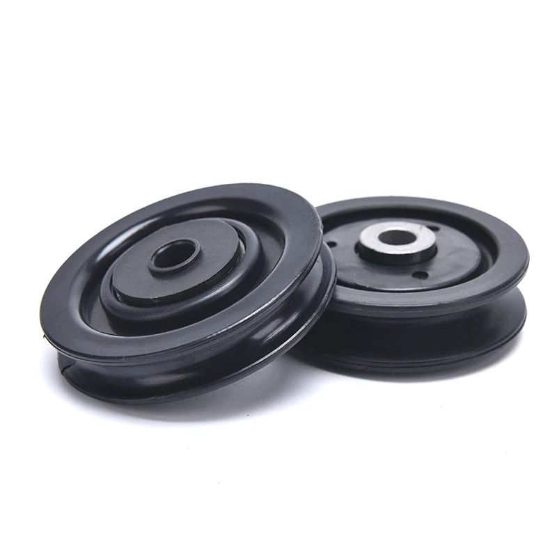 Universal 70mm/90mm/105mm Diameter Wearproof Nylon Bearing Pulley Wheel Cable Gym Fitness Equipment Part