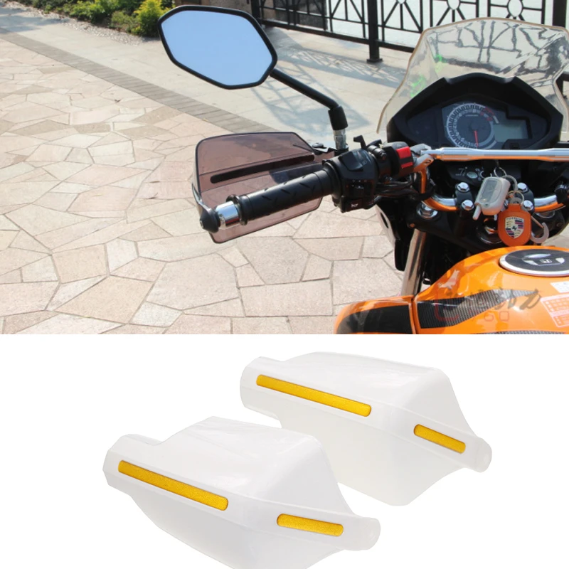 

Motolovee Motorcycle Hand Guard Handguard Shield Windproof Motorbike Plastic Universal Protector Modification Protective Gear
