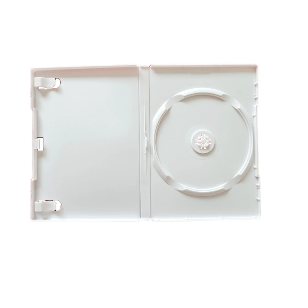 Single Disc box for  Wii Game Disc Packaging Box DVD Disc Storage Box PP Plastic   Storage Box White