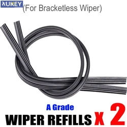 Universal Rubber Frameless Wiper Blade, Recarga pára-brisas, Substituição do pára-brisas, Corte em Tamanho, 6mm, 24 