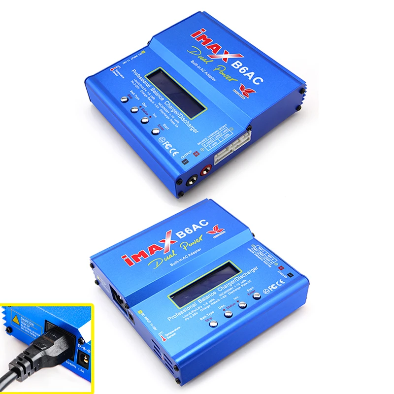 IMAX B6AC 80W Multifunction Intelligent Balance Charger Lithium battery / Ni-MH Battery Charge Used for Aircraft Car Ship Model