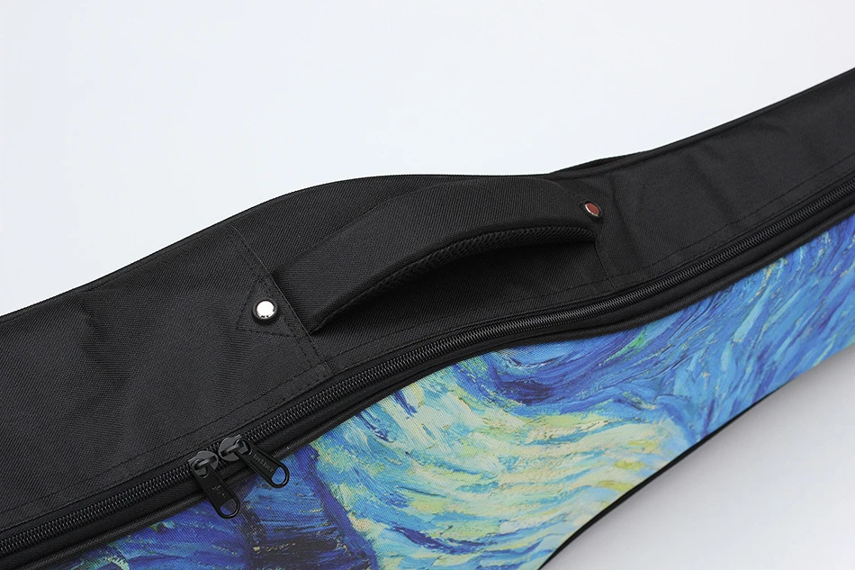 Guitar Case Bag 36 39 40 41 Inches Van Gogh Art Paintings Backpack Colorful Thicken  Useful Carry Gig Guitar Accessories