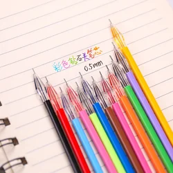 0.5mm 12 Colorful Ballpoint Pen Accessory Set Nibs with Colorful Diamond-shaped Nibs for Smooth Writing