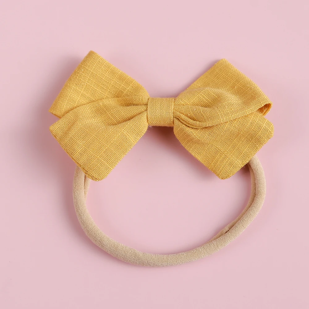 Vintage 5.5cm Baby Elastic Hair Band Rubber Band Head Rope Ribbon Bow Headband for Girls Headwear Hair Accessories