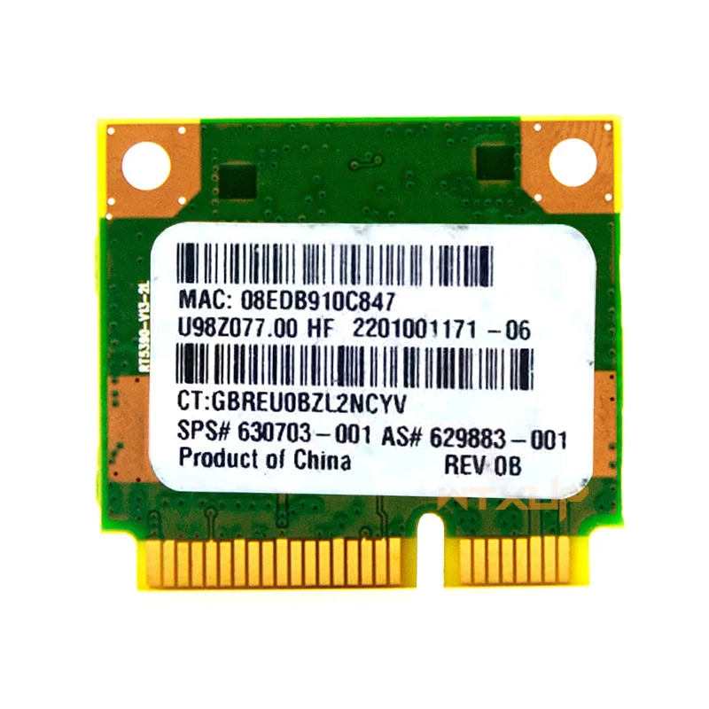 RaLink RT5390 하프 미니 PCIe Wlan 무선 와이파이 카드, 150mpbs SPS:630703-001, HP G7 CQ57 436 435 431 4230S 4330S 도매