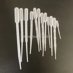 1000pcs lab 0.2ml 0.5ml 1ml 2ml 3ml plastic transfering dropper pasteur pipette for school experiment beauty care DIY
