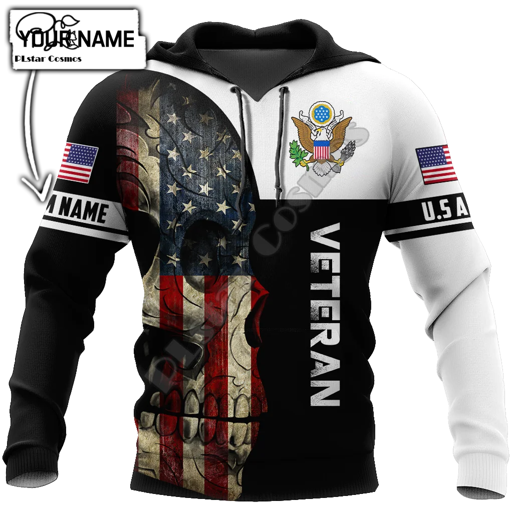 

Custom Name Army Eagle Camo Veteran NewFashion Vintage Tattoo Retro 3DPrint Men/Women Streetwear Pullover Funny Jacket Hoodies 1