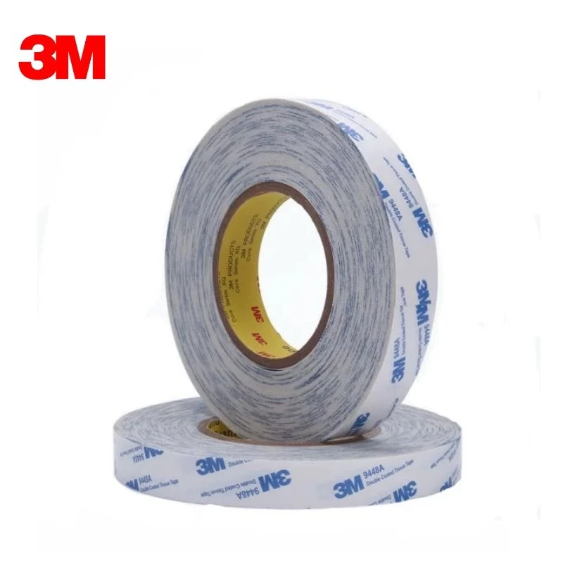 

3M Double Coated Tissue Tape 9448A for Nameplate/Foam Bonding, White DropShipping