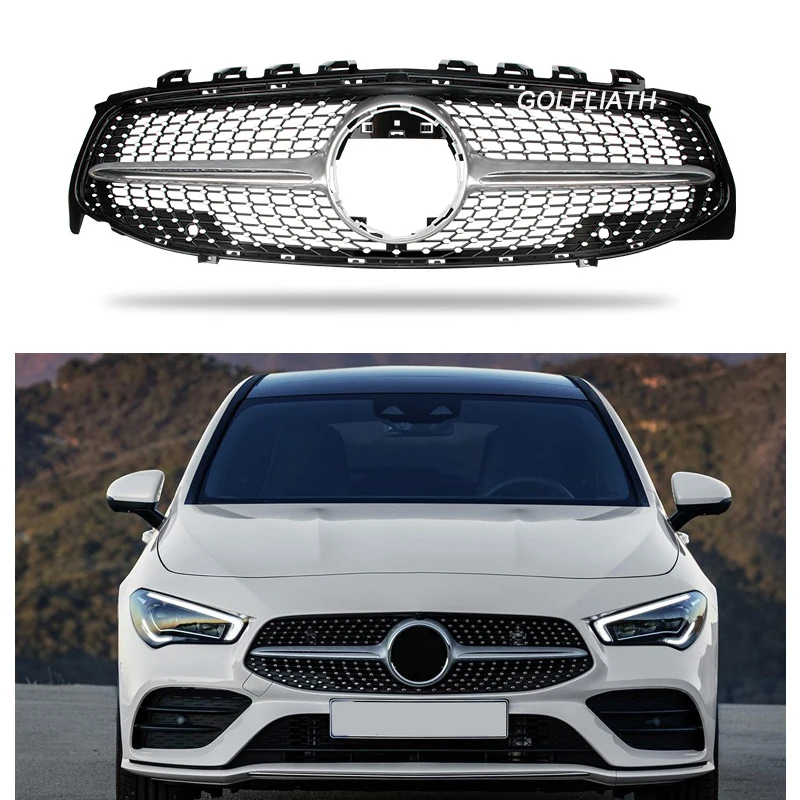 New Arrival Auto Front Car diamond Grille For 2020 Mercedes Benz CLA W118 Cla200 CLA220 Cla180 Racing Grill