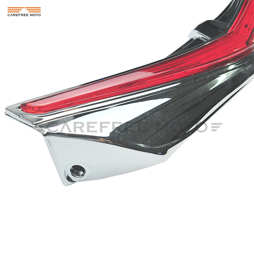 Chrome Motorcycle LED Rear Fender Tip Light Taillight Case for Honda GL1800 GoldWing F6B 2012 2013 2014 2015 2016