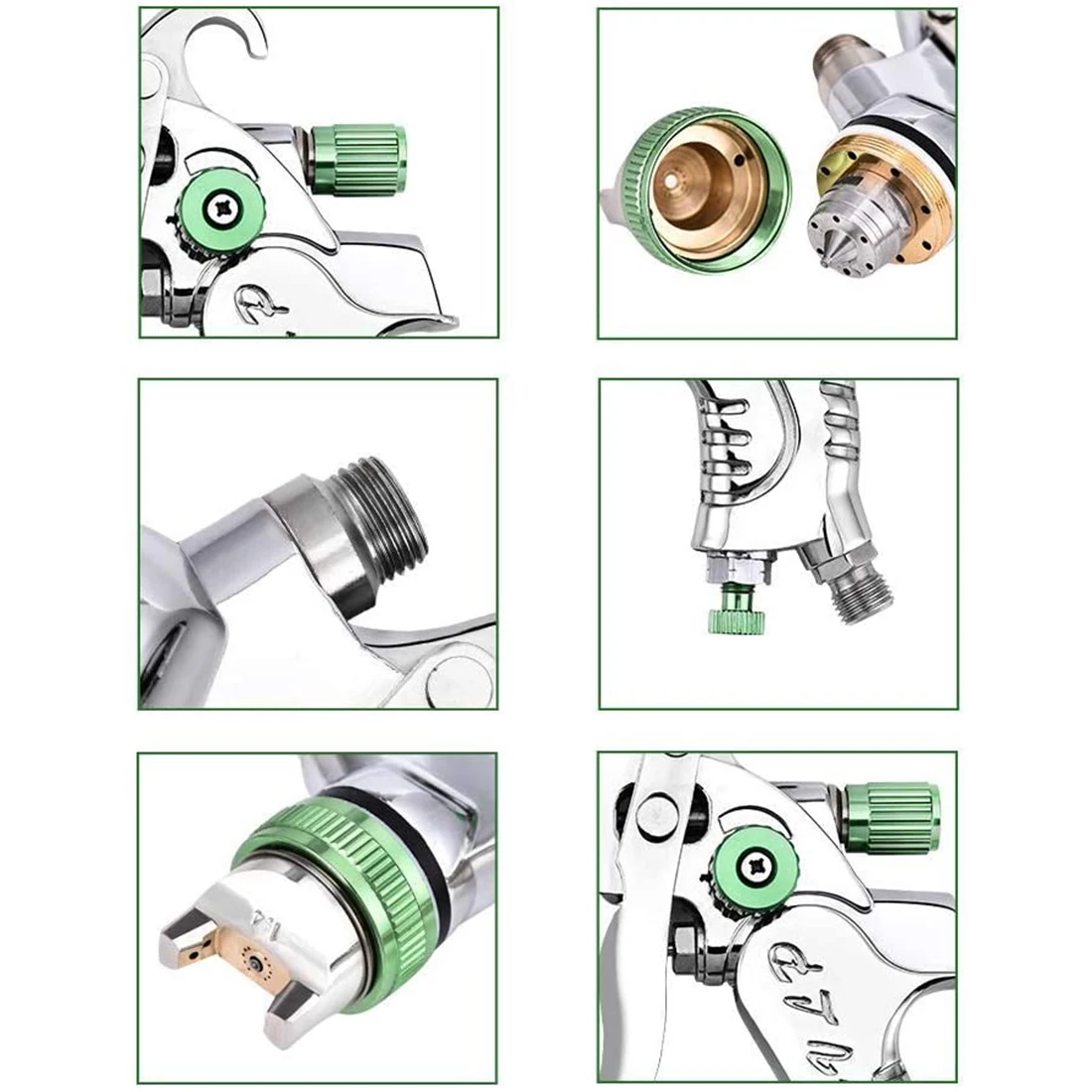 EU US Ready Stock HVLP Spray Gun Painting Gun 600ml 1.4/1.7/2.0mm Nozzle Size Waterborne Paint Use for Car Paint Spray Guns