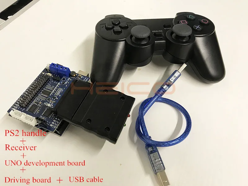 PS2 Wireless Remote Control Handle Bluetooth Controller Kit Motor Drive Board  Development Board For Arduino RC Car Robot Arm