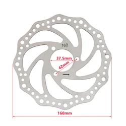 Hot sell 3 holes Disc Brake Piece Rotor 160mm Electric Scooter Disc Brakes Rotor With screw Electric Scooter Accessories