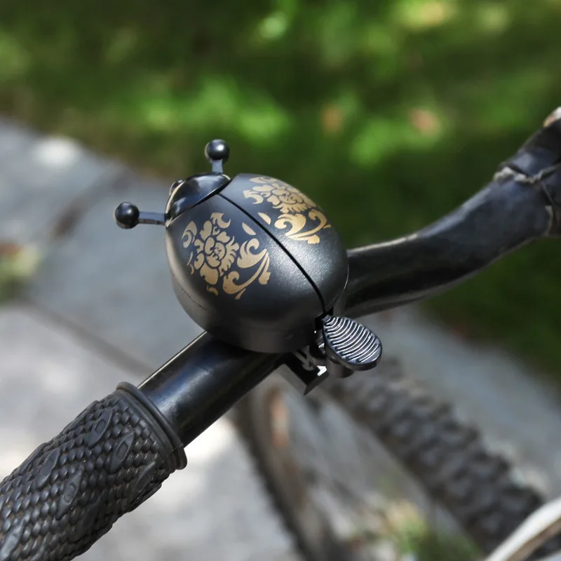 Fashion New Alarm Horn Bicycle Ladybug Bell Ladybird Alarm Bell Ring Horns Bike Metal Handlebar Horn Cycling Safety Accessories