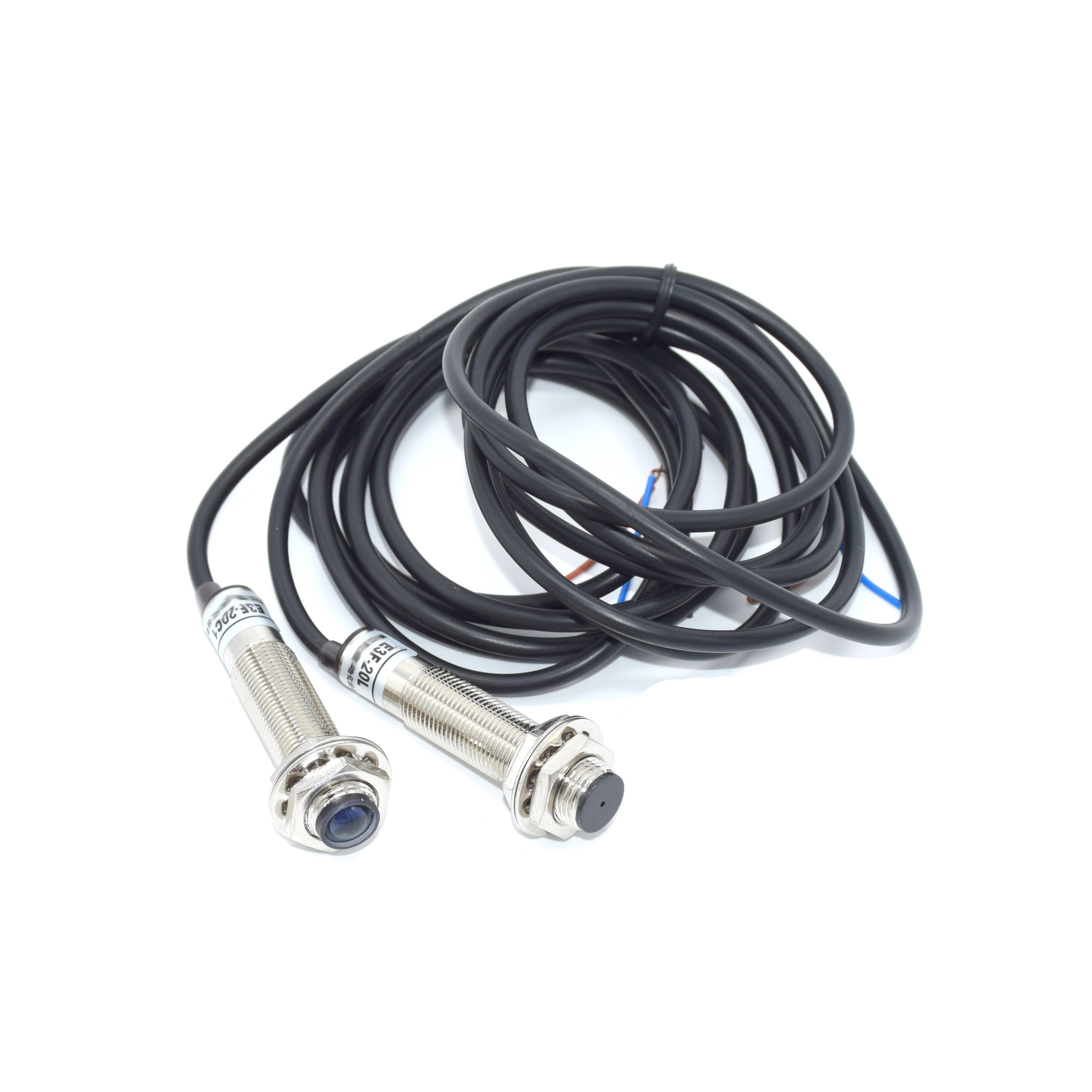 M12 مفتاح مستشعر شعاع كهروضوئي ليزر مقاوم للماء مسافة 20 متر مخرج NPN PNP #4