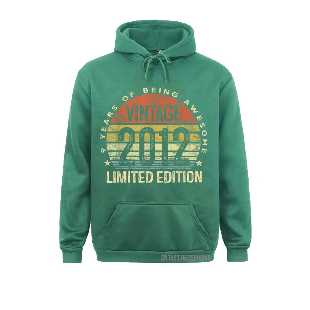 9 Year Old Gifts Vintage 2012 Limited Edition 9th Birthday Hoodie Street Hoodies Men Sweatshirts Printed Hoods New Fashion