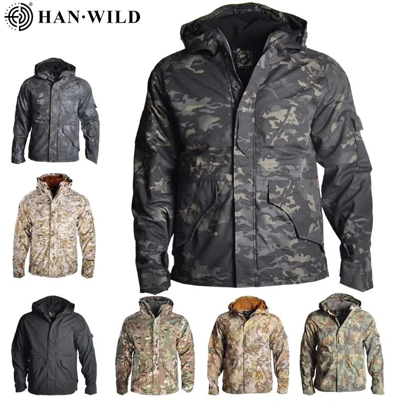 Tactical Jacket Hiking Jackets G8 Men Clothing Waterproof Warm Men Hooded Coats Windbreaker Fleece Hunting Clothes Camo Jacket