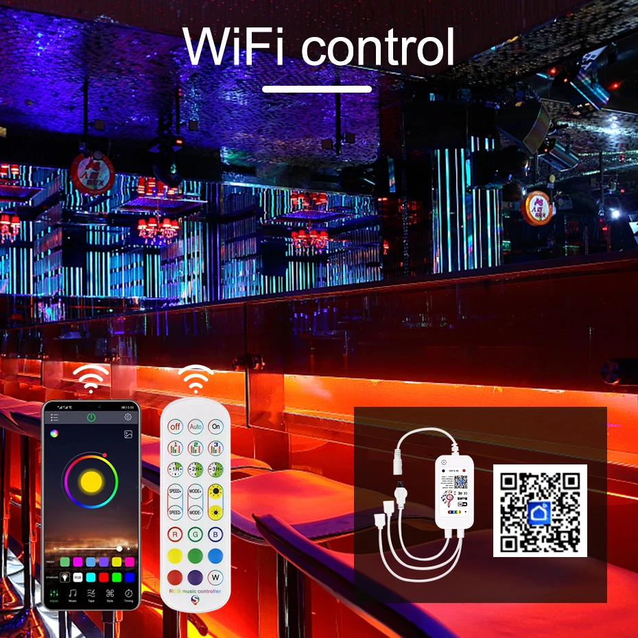 WiFi/Bluetooth/pilot 12V Neon RGB listwa oświetleniowa 120 leds/m wodoodporna 1m 2M 3M 4M 5M miękka taśma Led RGB dekoracja