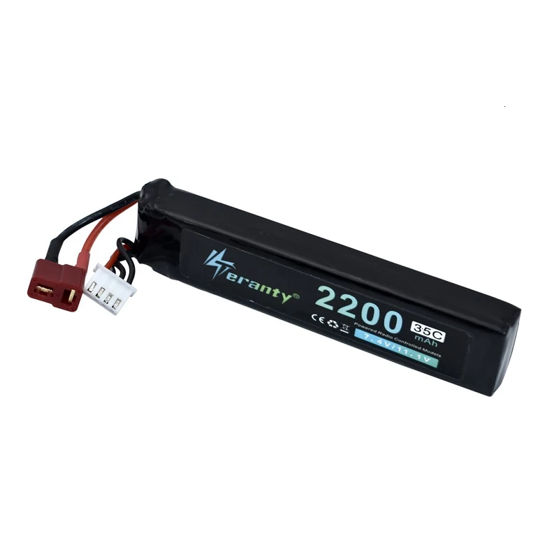 Upgrade 2200mAh 35C Water Guns 1Pcs 11.1V Lipo Battery 3S for AKKU Mini Airsoft BB Air Pistol Electric Toys Guns RC Parts