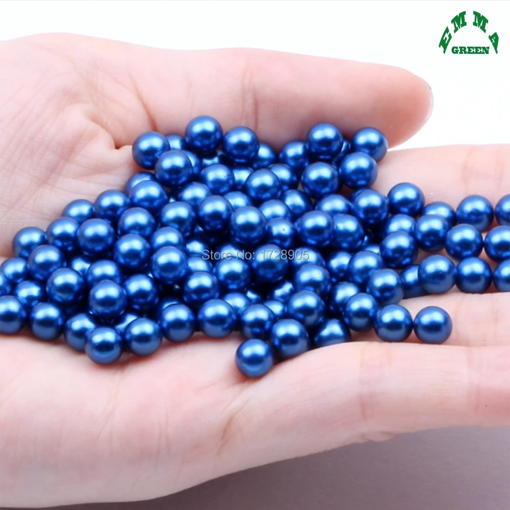 

Beads for Jewelry making No hole Pearls abs Pearl without hole Small Beads 3mm to 14mm Royal blue Pearl Beads with no hole