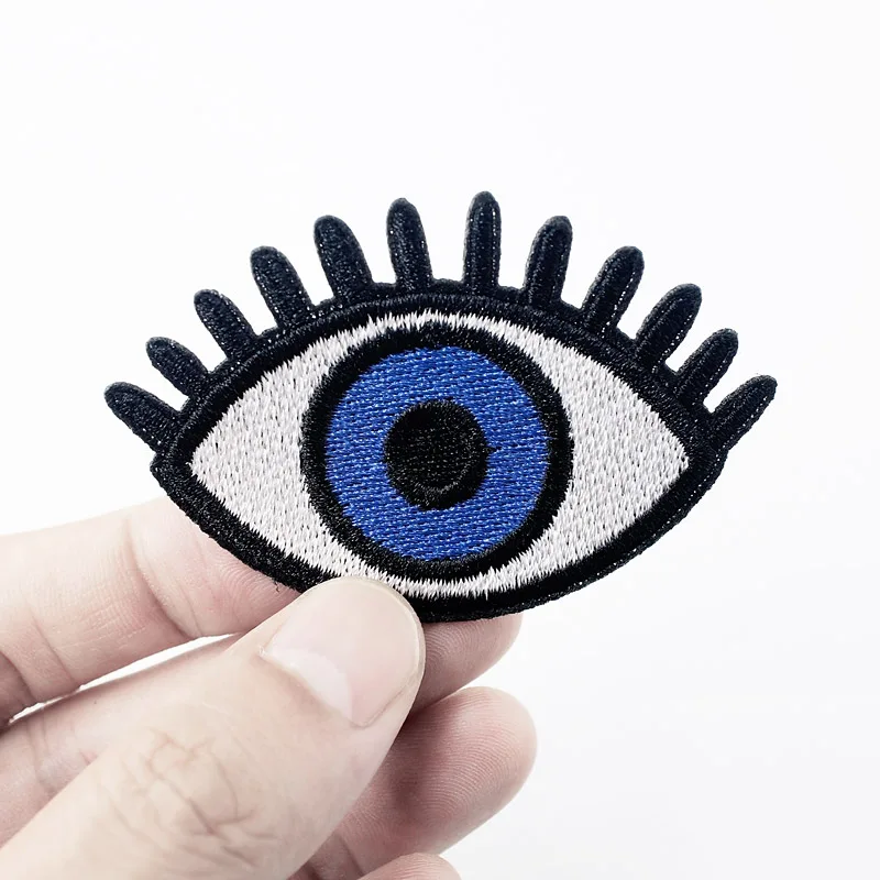 Eye (Size:7.9x5.8cm) Cloth Badges Mend Decorate Patch Jeans Bag Hat Clothes Apparel Sewing Decoration Applique Badge Patches