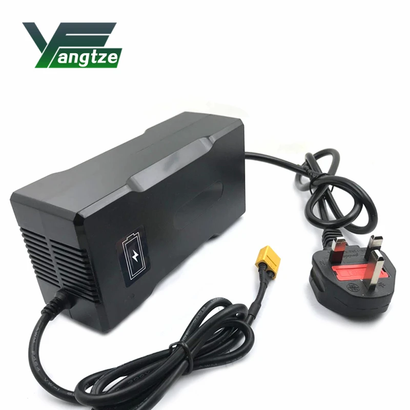 Yangtze 14.6V 10A LiFePO4 Battery Charger for 12V 12.8V Lifepo4 Battery Pack Fast Charging Power Adapter with Fan