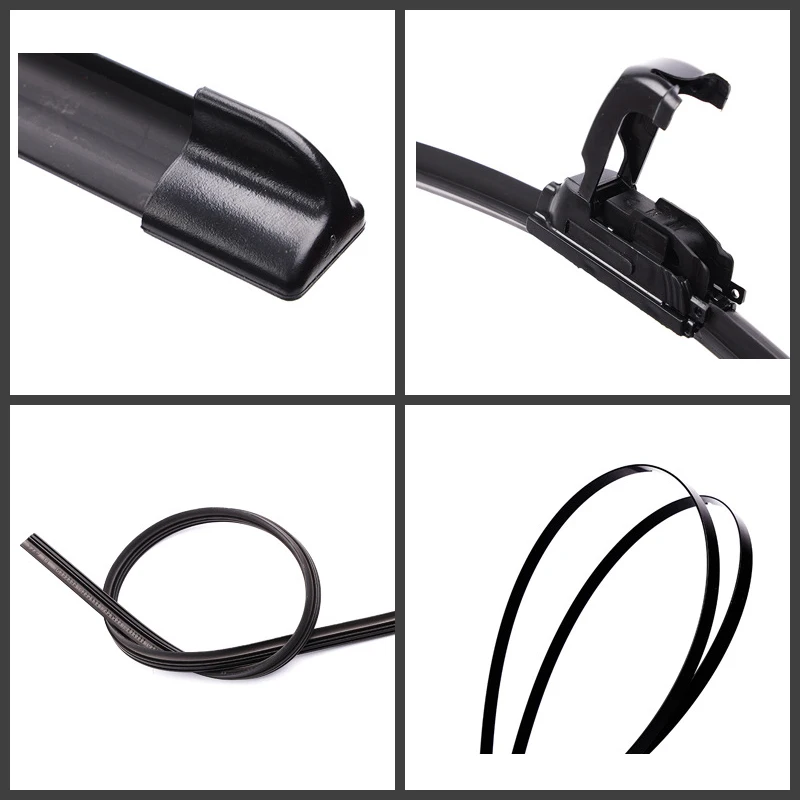 For Toyota Hilux AN120 AN130 2015 2016 2017 2018 2019 2020 2021  Front Wiper Blades Brushes Cutter Accessories U J Hook