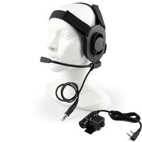 Tactical Bowman Elite II Headset Earpiece, U94 Headphone for Kenwood TYT Baofeng, UV-5R, UV-6R, BF-999S, BF-888S, Walkie Talkie