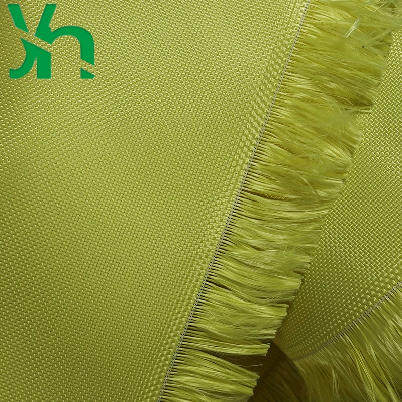 3000D 400g yellow plain weave aramid fiber cloth 100%Kevlar fabric k29 high temperature resistant high strength fiber reinforced