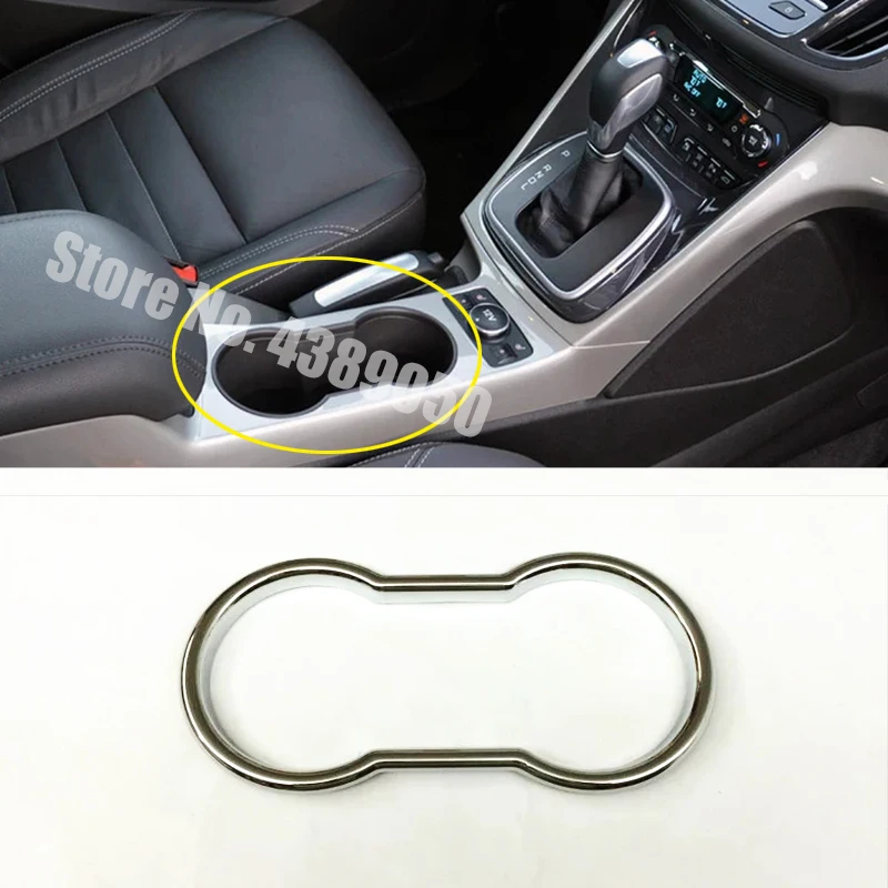 

ABS Plastic For Ford C-MAX 2013-2017 accessories Car Front water cup frame decoration strip Cover Trim Sticker Car styling 1pcs