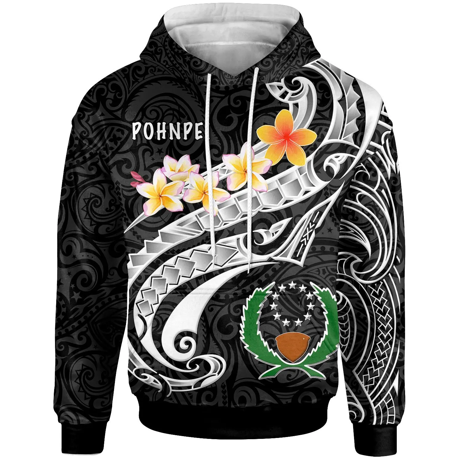 

Newest Island Country Flag Pohnpei Polynesian Culture Retro Tattoo Tracksuit Men/Women 3DPrint Harajuku Jacket Zipper Hoodies B8