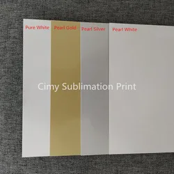 40sheets 0.45mm A6 Blank Sublimation Metal Plate Aluminium sheet Name Card Printing Sublimation Ink Transfer DIY Craft