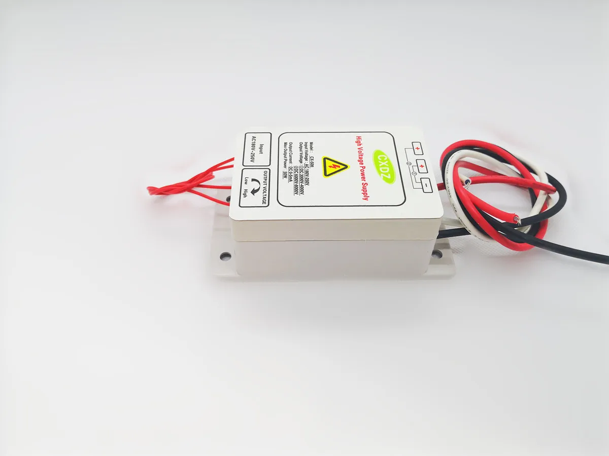 High Voltage Power Supply 4KV/8KV Dual output CX-50B ,Electrostatic Ionization , spraying , Cleaner Air Purification
