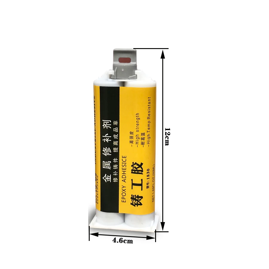 85g A + B metallo riparazione resistenza adesiva acciaio ad alta temperatura e alta pressione saldatura alluminio getti in acciaio inossidabile