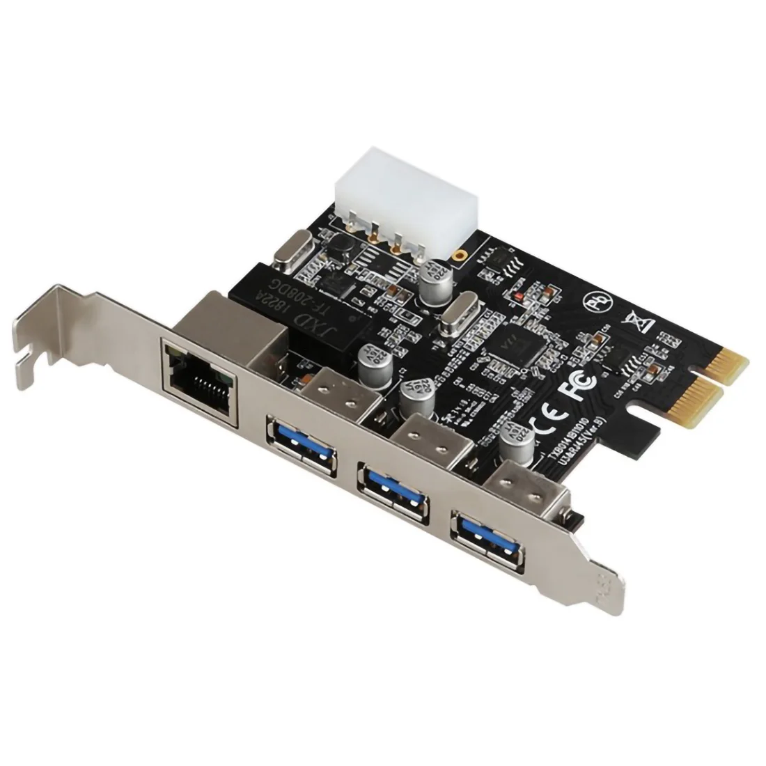 

PCI-E-Внешние 3USB-порта 3,0 + стандартная Gigabit Ethernet Сетевая карта 10/100 Мбит/с PCI Express PCIE USB3.0 LAN адаптер