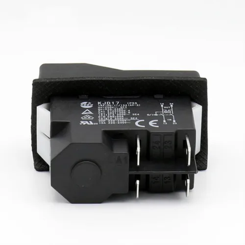 Imagen 2 del producto Interruptor electromagnético de botón a prueba de agua KJD17 IP55, herramienta eléctrica de arranque magnético, interruptores de seguridad para Machin, 4 pines, AC250V, 16A